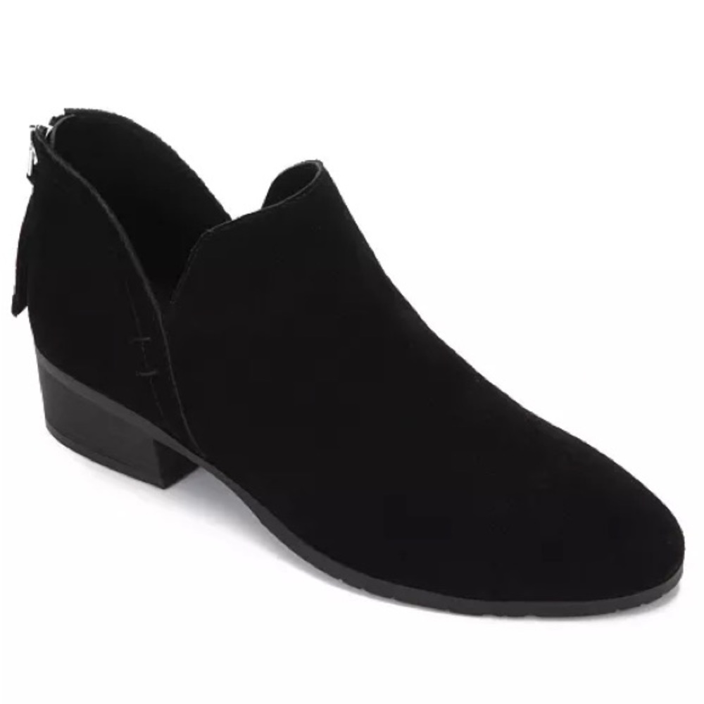 Kenneth Cole Reaction Black Suede Ankle Booties